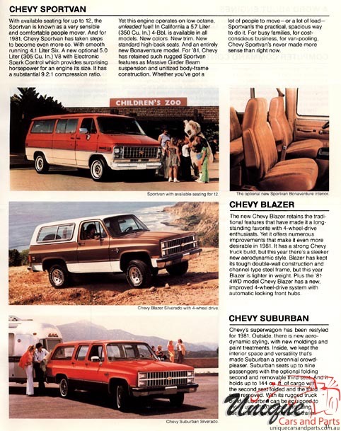 1981 Chevrolet Full-Line Brochure Page 12